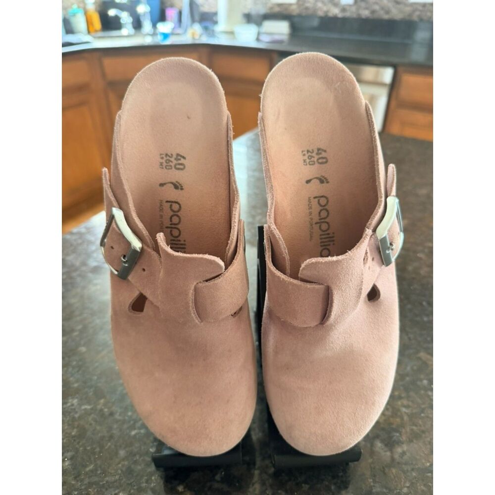 Birkenstock Papillio Fanny Clogs – Dusty Rose Suede – EU 40N / US Ladies 9 LN!